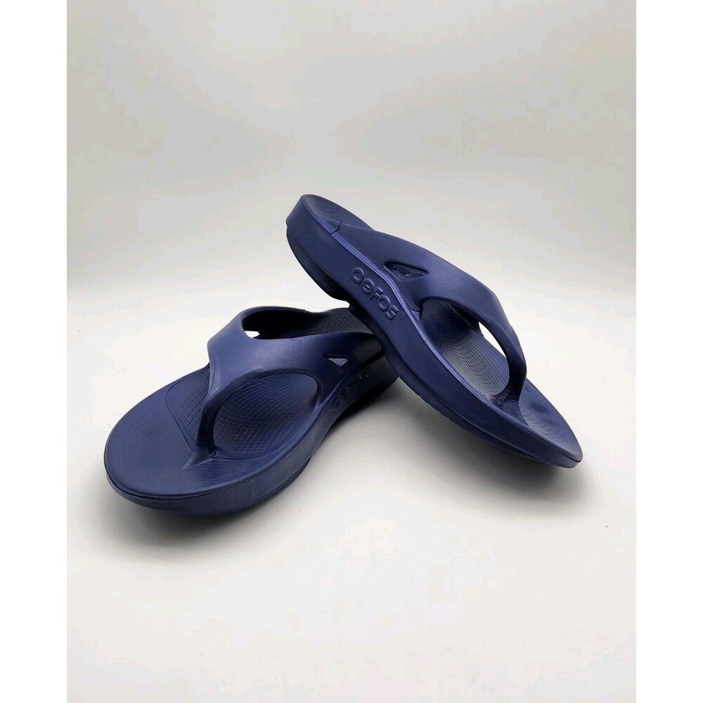 Oofos Ooriginal Recovery Thong Flip Flop Sandal Mens 11 Women 13 Blue